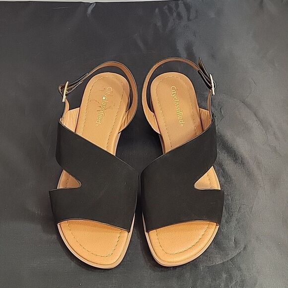 BRAND NEW SUEDE CITYCLASSIFIED ANKLE STRAP OPEN TOE WOMEN"S SANDAL - Picture 3 of 14